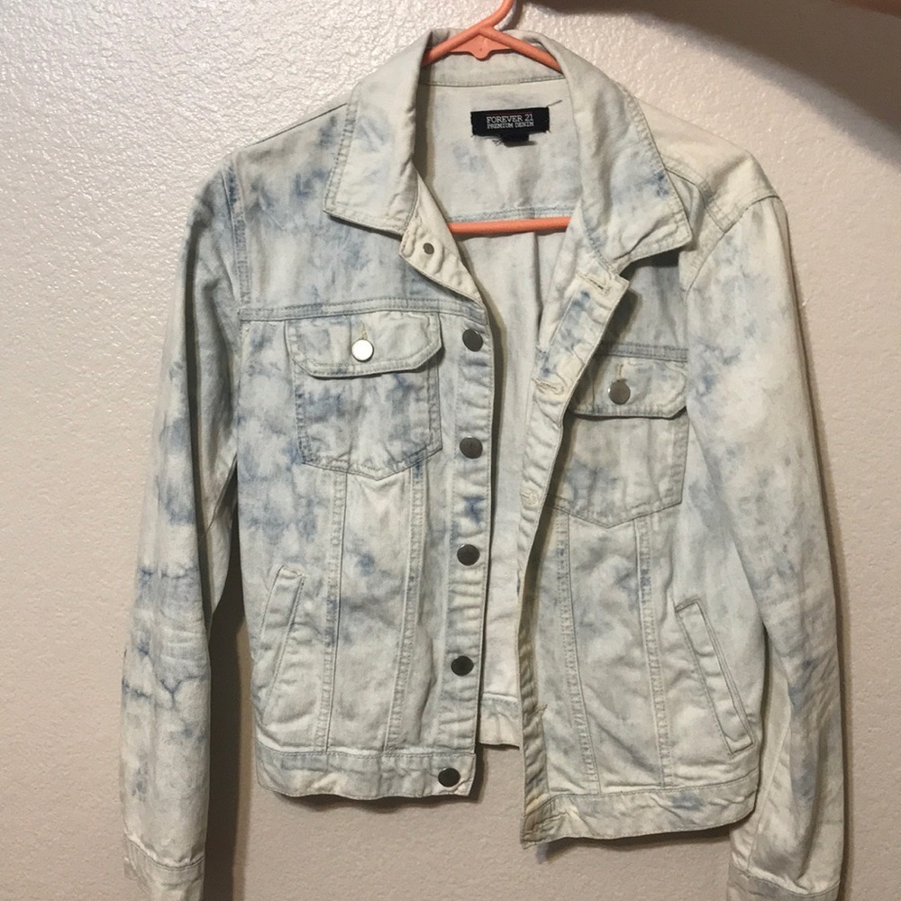 Jean acid wash jacket
